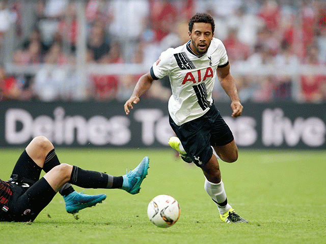 Mousa Dembele's powerful running looks set to trouble Chelsea this weekend 