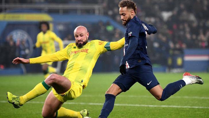 Neymar in action for PSG