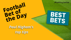 Betfair banner for Sunday's best football bet of the day