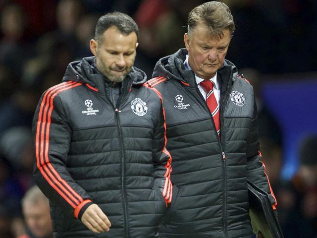 Doom and gloom - it was a bad night for United's manager and assistant