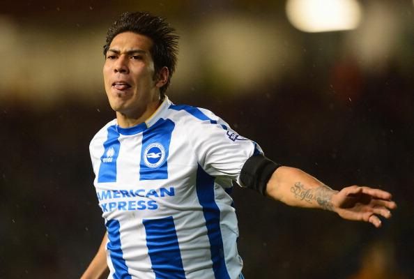 Argentine Leonardo Ulloa is Brighton's main attacking threat