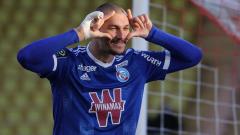 Strasbourg striker Ludovic Ajorque