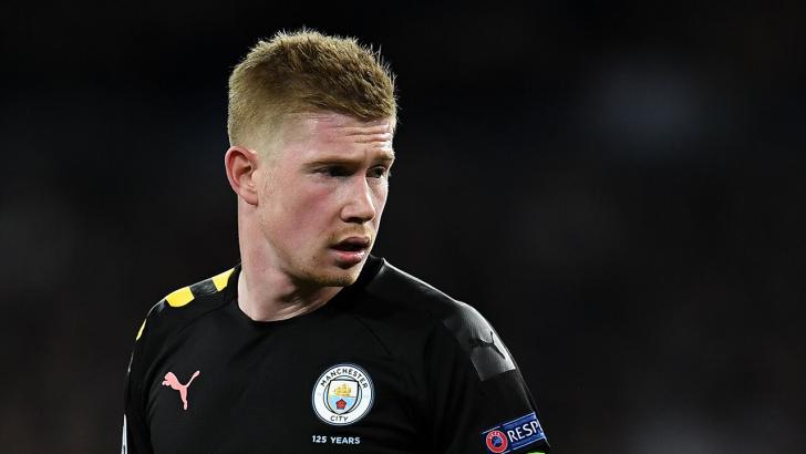 Kevin de Bruyne playing for Man City