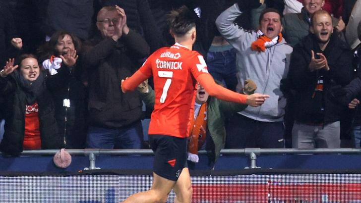 Harry Cornick will play for Luton against Huddersfield