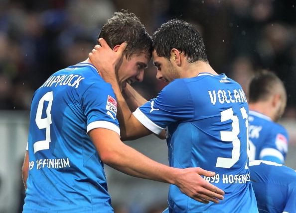 Heading for goals: Hoffenheim go only one way on the road