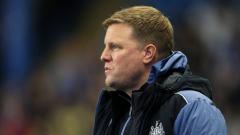 Newcastle manager Eddie Howe looking on from the touchline