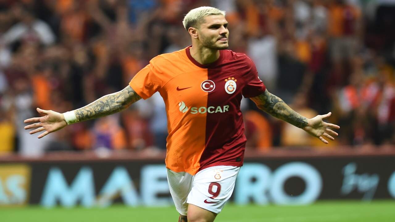 Mauro Icardi scores for Galatasaray in Champions League qualifier