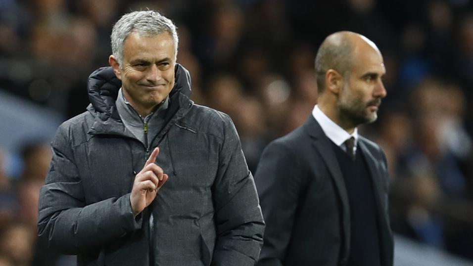 The two Manchester clubs still lead the way in the Premier League title race