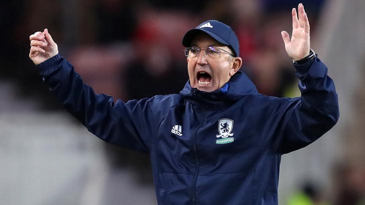 MIddlesbrough manager Tony Pulis