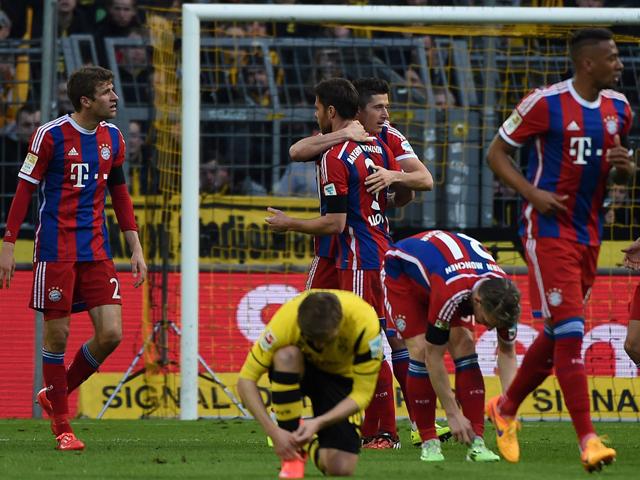Robert Lewandowski downed former club Borussia Dortmund in Bayern Munich's last game