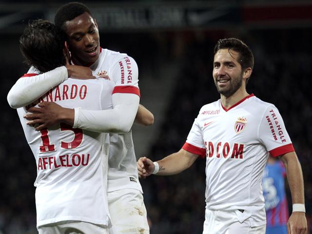Bernardo Silva scored twice as Monaco won 3-0 at Caen on Friday night