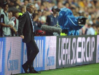 Jose Mourinho had to watch as his side missed many chances