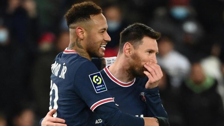 PSG forwards Lionel Messi and Neymar