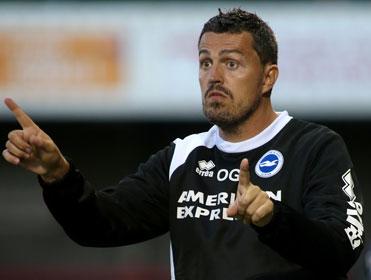 Oscar Garcia hopes to guide Brighton into the Championship play-offs