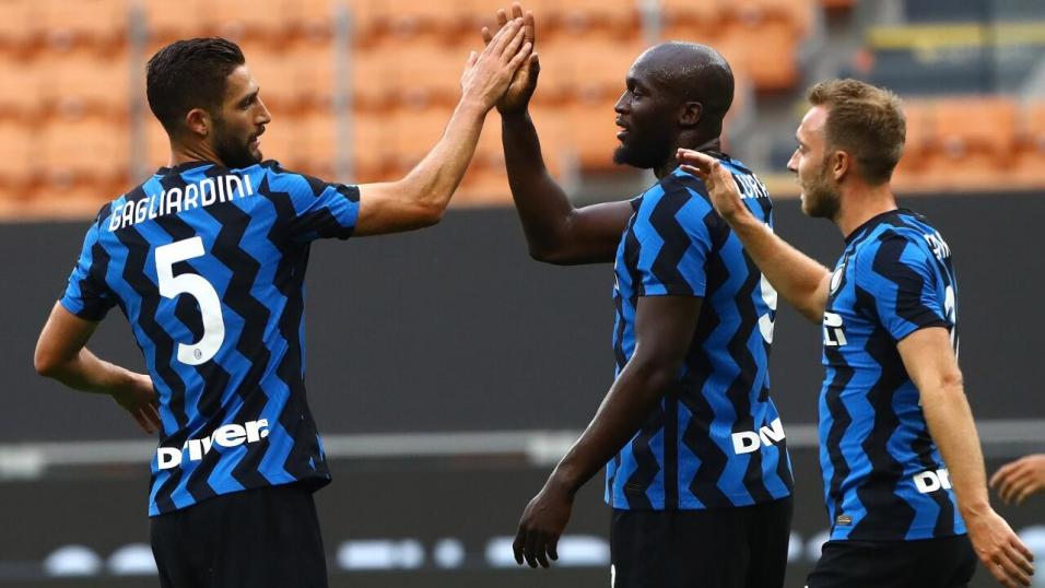 Lukaku Inter celebrations
