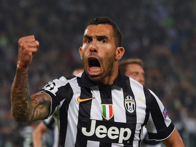Carlos Tevez scored in the first leg and will be one of Juve's main dangers again this week