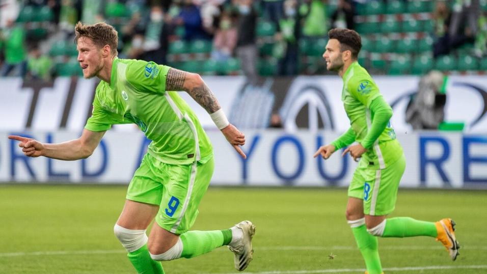 Wolfsburg striker Wout Weghorst