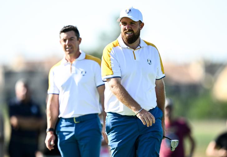 Golfers Rory McIlroy and Shane Lowry