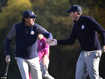 Expect to see Phil Mickelson and Keegan Bradley to resume the partnership forged at the Ryder Cup