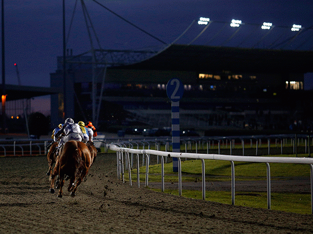 We're racing at Kempton (pictured) and Thirsk this evening