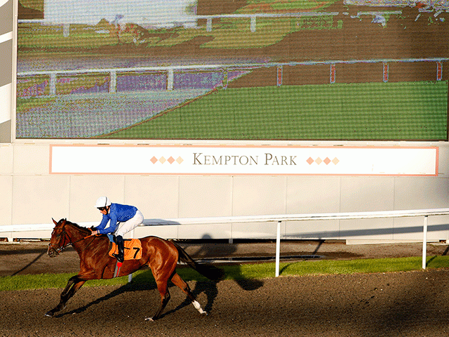 There is racing from Kempton on Monday