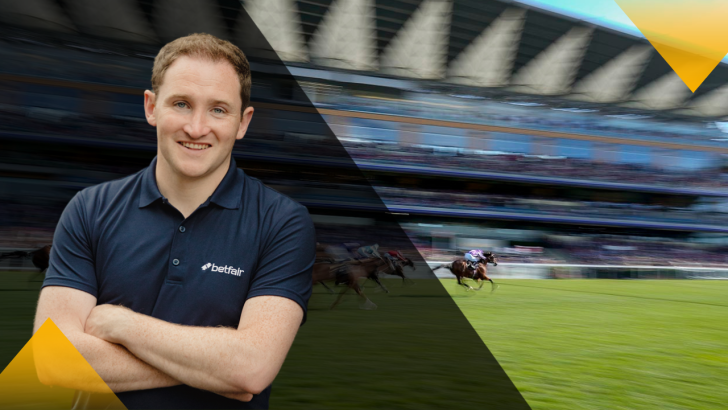 Kevin Blake Betfair columnist with picture of Ascot in background 