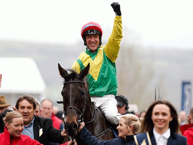 Sizing John and jockey Robbie Power pictured after the race 