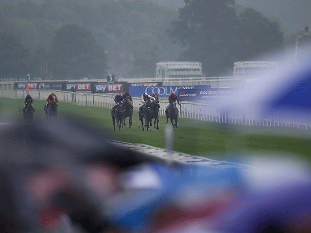 The rain is set to fall on the Knavesmire once again