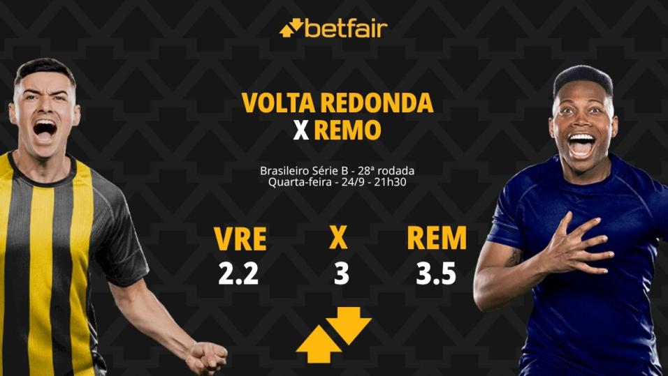 Volta Redonda x Remo - Série B: palpites, odds, estatísticas, onde ...