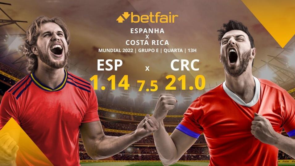 Espanha x Costa Rica palpite, dicas e prognóstico - 23/11