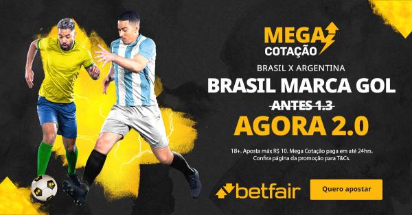 Brasil x Argentina: odds e prognósticos - Eliminatórias