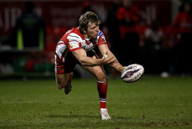 Salford dummy half Logan Tomkins will be hoping to lead his side to victory over a struggling Huddersfield