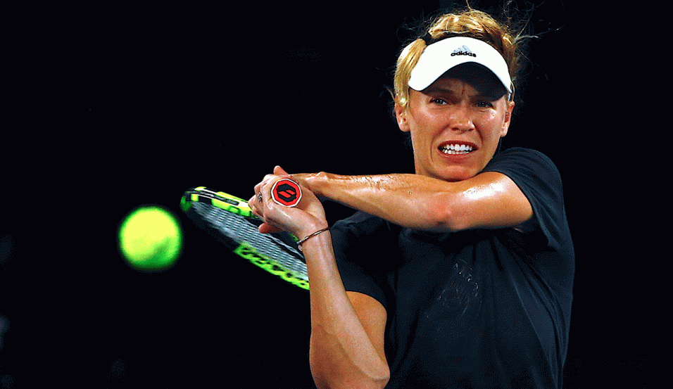 Caroline Wozniacki is in Quarter Final action at the Australian Open on Tuesday