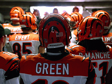 The back of AJ Green might become a familiar sight for Atlanta's defense on Sunday