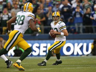 Open for business: Rodgers holds myriad receiving options 