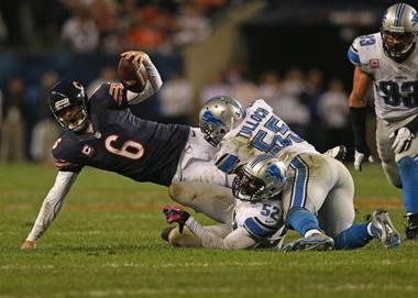 Like taking candy from a Cutler: Chicago's QB has a habit of losing the ball