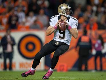 Brees can rack up the air miles again tonight