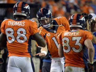 Dream team: Manning finally has his ultimate receiving crew