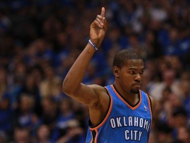 Durant and Westbrook will hope to lead OKC to win...