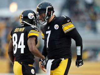 Helmets of glory: Big Ben and Brown head an in-form offense