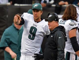 Nick of time: Foles shows off his flair for spotting a receiver